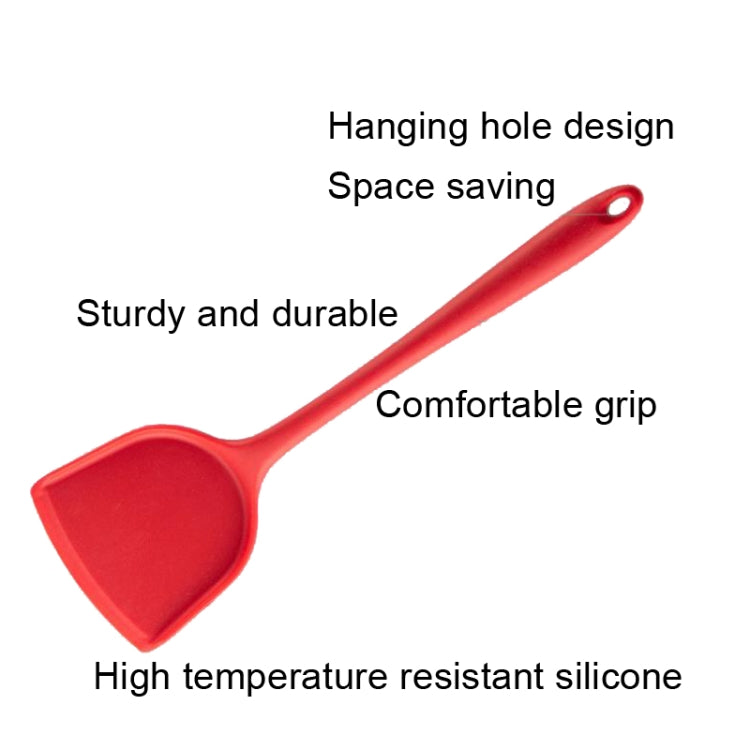 Non-stick High Temperature Resistant Silicone Cookware, Style:Food Clip, Spatula, Soup Spoon, Leak Spoon, Spaghetti Claw, Rice Spoon, Leak Shovel