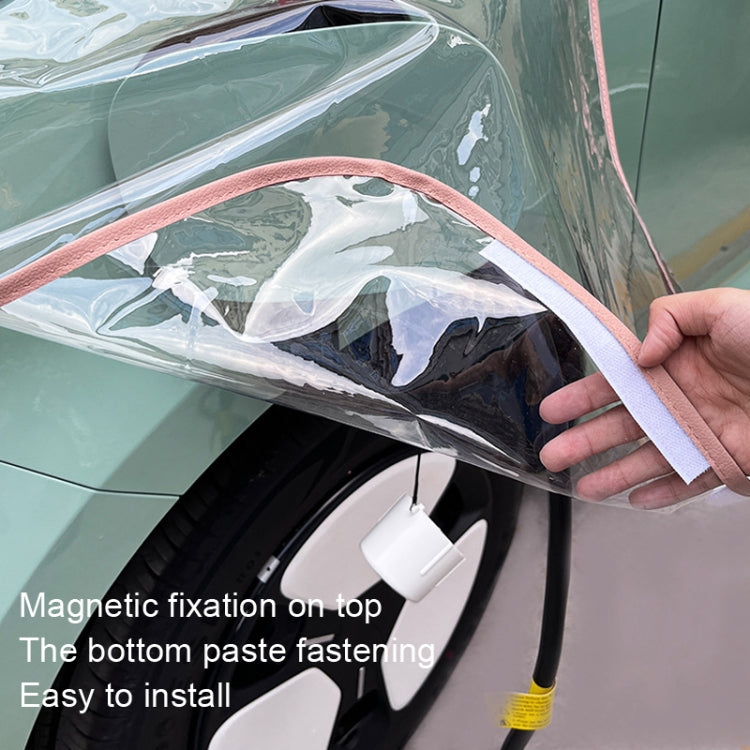 Electric Vehicle Charging Port Magnetic Transparent Rain Cover, Rain Cover Pink, Rain Cover White, Rain Cover Black, Rain Cover Transparent Green, Rain Cover Yellow, Rain Cover Blue