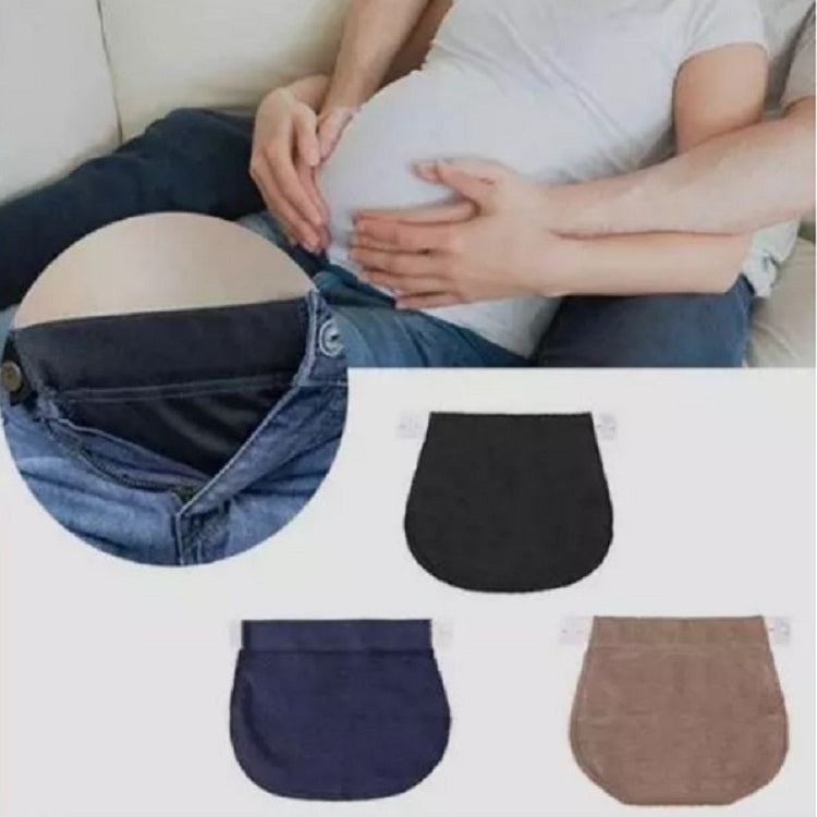 Pregnant Women May Be Adjusted To Change The Waistband Elastic Waistband Extended Buckle, Blue, Black, Khaki