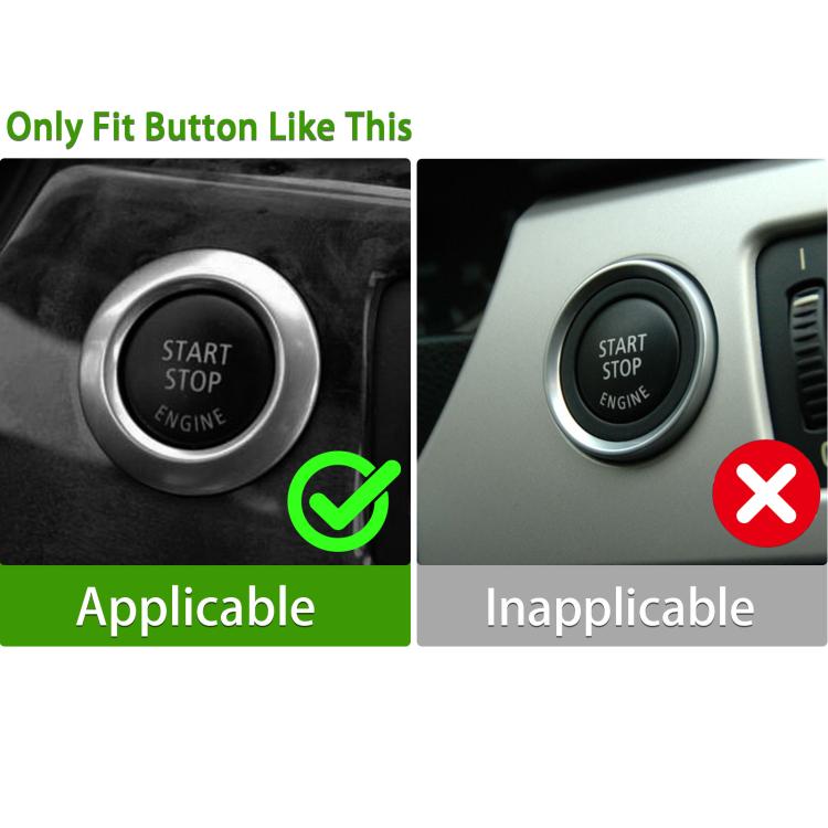 For 2004-2011 BMW E81/E87 2pcs /Set One-Key Start Button Cover Decoration