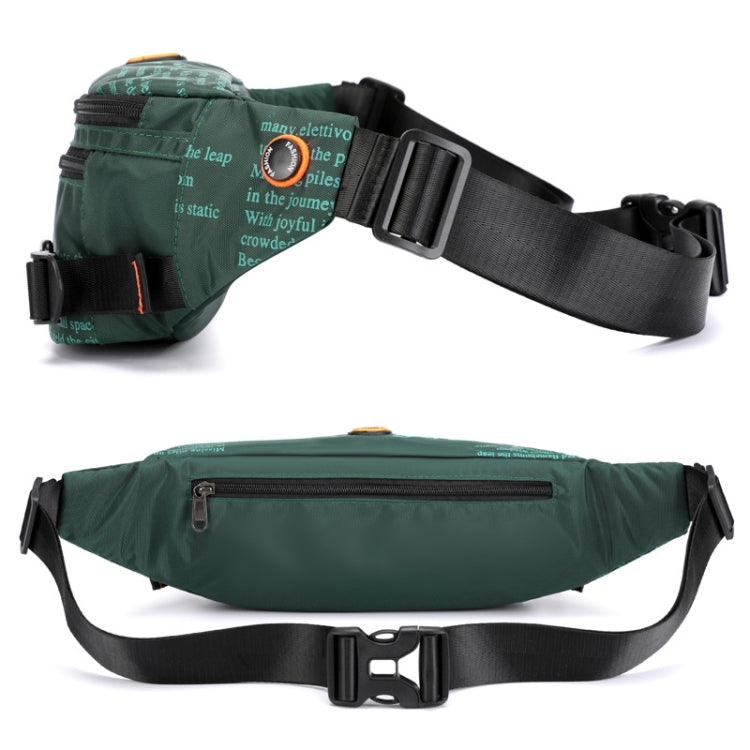 HAOSHUAI 5132 Outdoor Men Waist Bag Sports Running Chest Bag, 5132 Army Green, 5132 Dark Green, 5132 Camouflage, 5132 Dark Blue, 5132 Black
