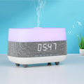 300ml Bluetooth Clock Aromatherapy Humidifier with Seven-color Ambient Light,EU Plug, Bluetooth Clock  Humidifier