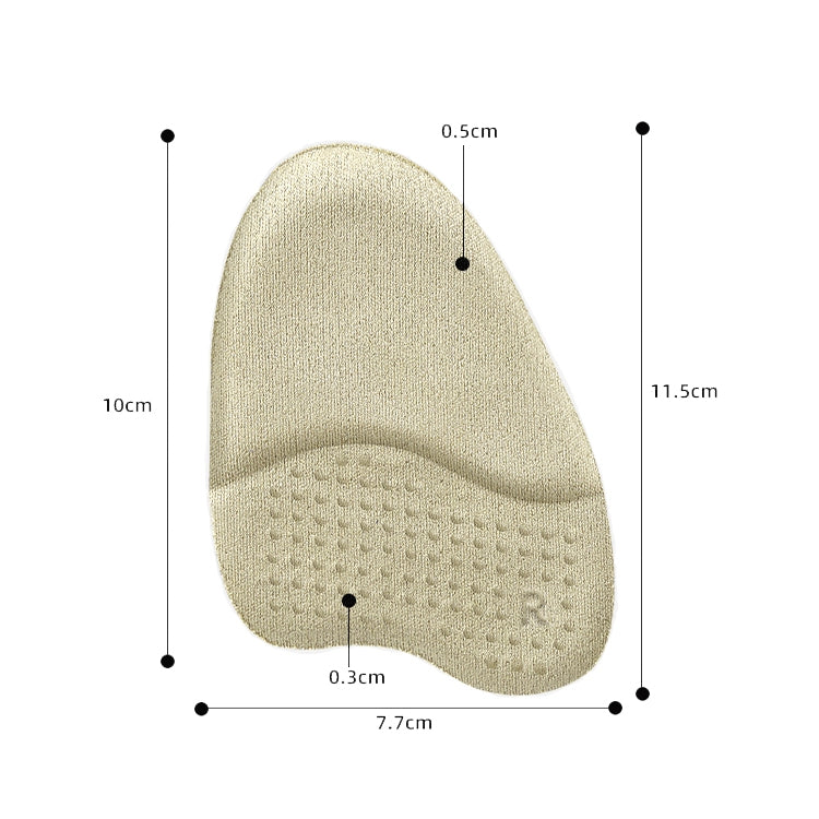 2pairs GEL Sweat-absorbing and Breathable Forefoot Pad High Heels Anti-slip Mat, 2pairs (Flannel Black), 2pairs (Transparent), 2pairs (Flannel Apricot)