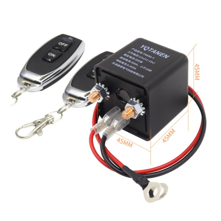 YQTANEN Car Battery Leakage Protection Remote Control Power Off Relay, Voltage:, 12V 120A, 12V 200A, 24V 120A, 24V 200A