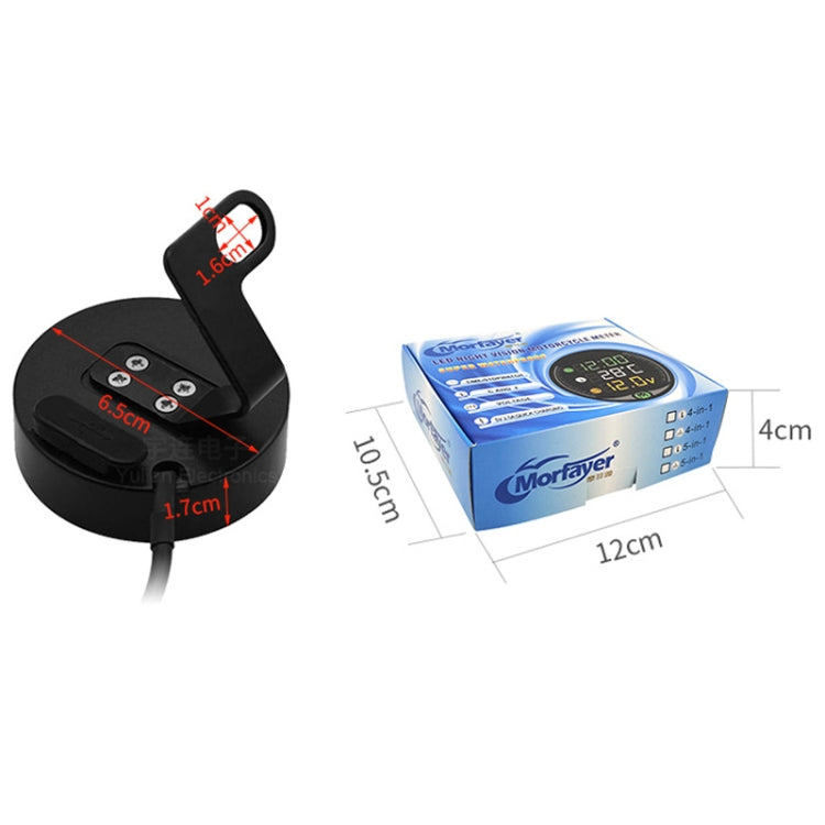 9-24V LED Night Vision Motorcycle Modification Instrument, Morfayer YL-M05 5 In 1 Environmental Temperature Model, Morfayer YL-M05 4 In 1 Environmental Temperature Model, Morfayer YL-M05 4 In 1 Water Temperature Model                                   ...