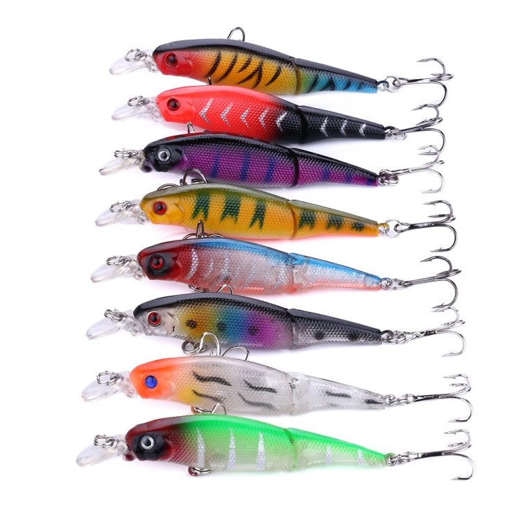 HENGJIA JM010 9cm 7g 2 Sections Bionic Bait With Beads Diving Mino Fake Bait, JM010 9cm 7g 3, JM010 9cm 7g 4, JM010 9cm 7g 6, JM010 9cm 7g 7, JM010 9cm 7g 8, JM010 9cm 7g 2