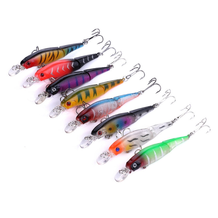 HENGJIA JM010 9cm 7g 2 Sections Bionic Bait With Beads Diving Mino Fake Bait, JM010 9cm 7g 3, JM010 9cm 7g 4, JM010 9cm 7g 6, JM010 9cm 7g 7, JM010 9cm 7g 8, JM010 9cm 7g 2