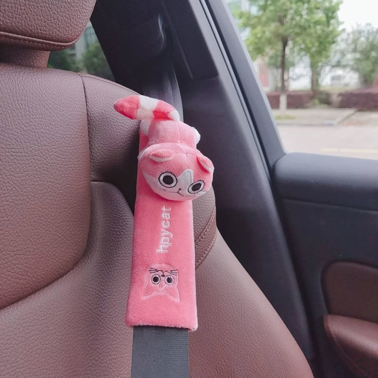 002 Cute Cartoon Thicked Seat Belt Anti-Strangled Protective Cushion, Length:, 30.5cm (Brown Dog), 30.5cm (Beige Dog), 30.5cm (Gray Cat), 30.5cm (Pink Cat), 30.5cm (Gray Fox), 30.5cm (Bear), 23cm (Brown Dog), 23cm (Beige Dog), 23cm (Gray Cat)          ...