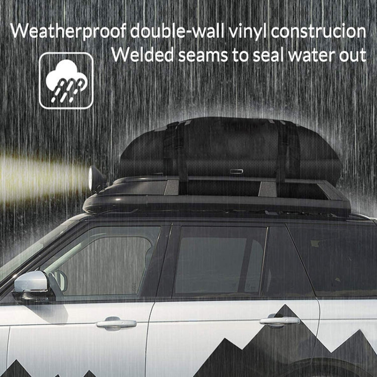 15 Cubic Foot Car Universal Rainproof Roof Luggage Outdoor Camper Roof Bag + Non-slip Mat, T20656 Roof Bag + Non-slip Mat