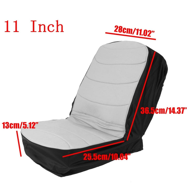 Dustproof Seat Cover For Grass Cutter / Agricultural Vehicle / Forklift / Tractor, Size:, 11 Inch (Gray Black), 15 Inch (Yellow Black)