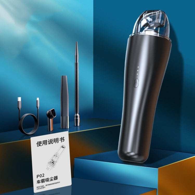 P02 Vehicles / Household High Power Large Suction Portable Wireless Handheld Vacuum Cleaner, P02 Star Black, P02 Dark Night Green