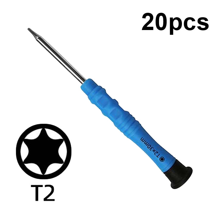 20pcs Mini Screwdriver Anti-Slip Mobile Phone Disassembly Maintenance Tools, 1.5 Phillips, 1.5 Straight, 2.0 Phillips, 2.0 Straight, 1.2 Phillips, 1.2 Five Star, 0.8 Five Star, 0.6Y, T2, T3, T4, T5, T6