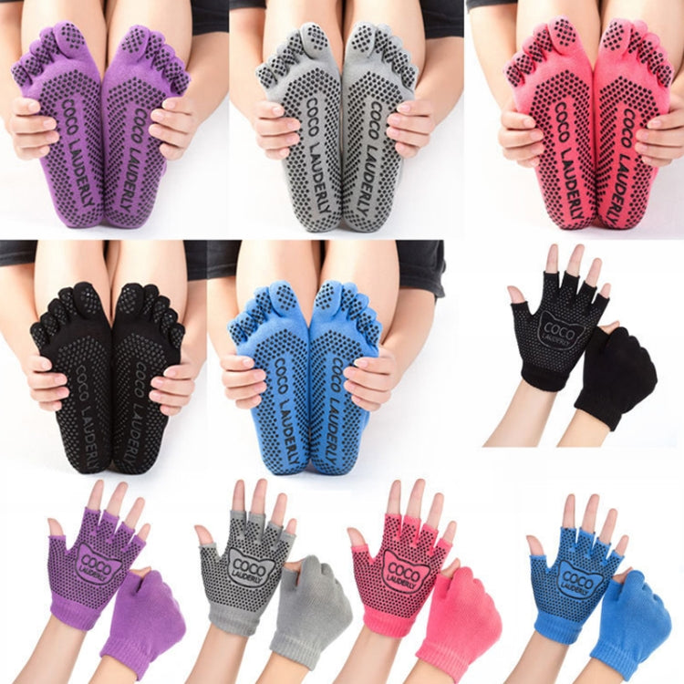 Non-slip Open Finger Yoga Sports Gloves+Five Finger Yoga Socks Set, Gloves+Socks Purple, Gloves+Socks Blue, Gloves+Socks Open Toe Black, Gloves+Socks Open Toe Gray, Gloves+Socks Open Toe Red, Gloves+Socks Open Toe Purple, Gloves+Socks Open Toe Blue    ...