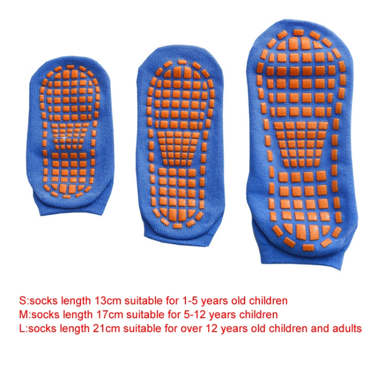 4pairs Trampoline Socks Dotted Rubber Non-slip Floor Socks Yoga Socks, 1-5 Years Old, 5-12 Years Old, Adult 35-43 Yards