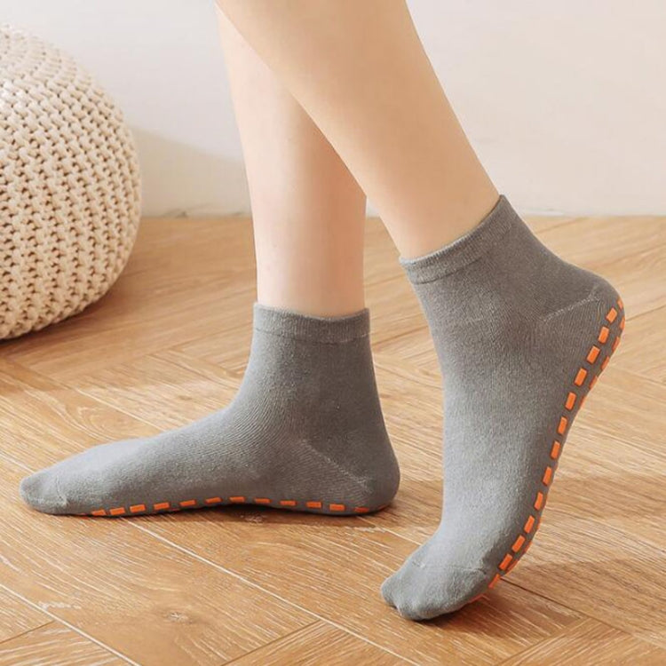 4pairs Trampoline Socks Dotted Rubber Non-slip Floor Socks Yoga Socks, 1-5 Years Old, 5-12 Years Old, Adult 35-43 Yards