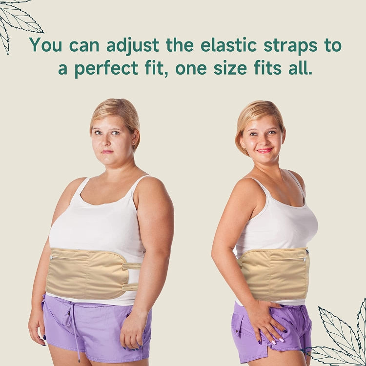 Reusable Castor Oil Pack For Liver Detox & Comfort Sleep Fit(No Castor Oil), Waist  Pink, Waist Khaki