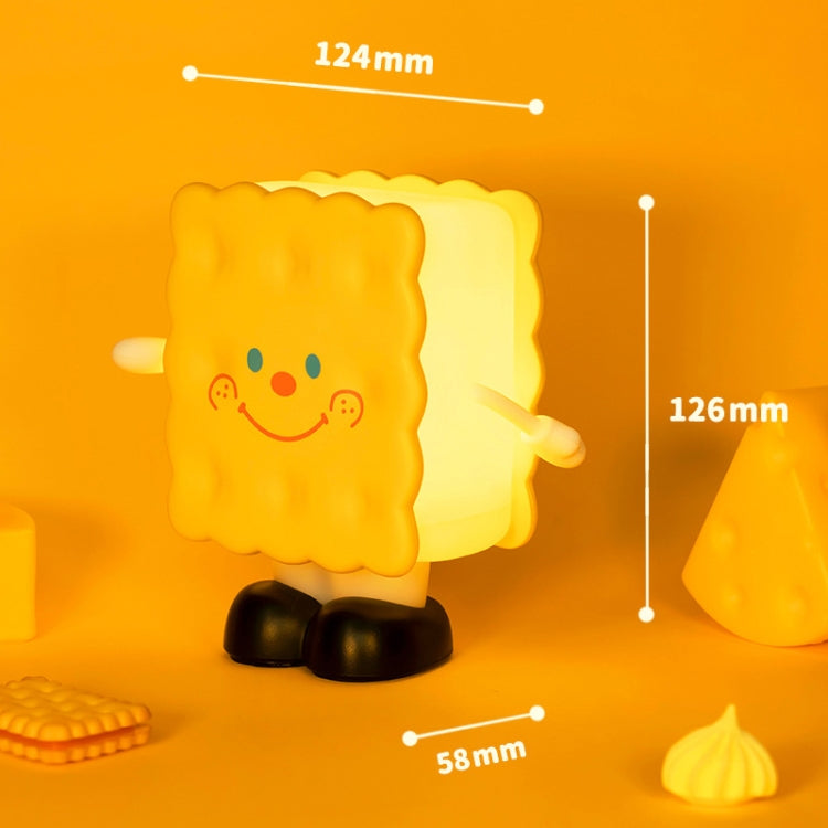 Biscuit Night Light USB Ornament Bedroom Bedside With Sleeping Night Light, L47 Biscuit