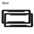 2pcs Carbon Fiber License Plate Frame Car Modification Supplies, Carbon Fiber Frame