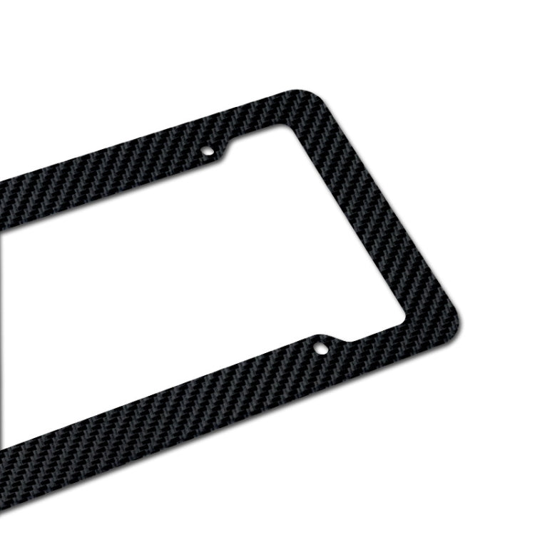 2pcs Carbon Fiber License Plate Frame Car Modification Supplies, Carbon Fiber Frame
