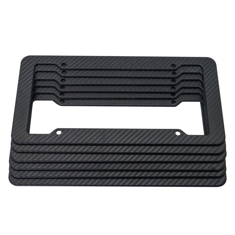 2pcs Carbon Fiber License Plate Frame Car Modification Supplies, Carbon Fiber Frame