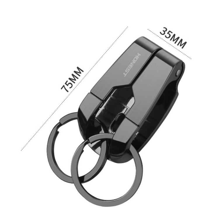 HONEST Metal Spring Clip Keychain Car Key Holder Waist Hanging Buckle