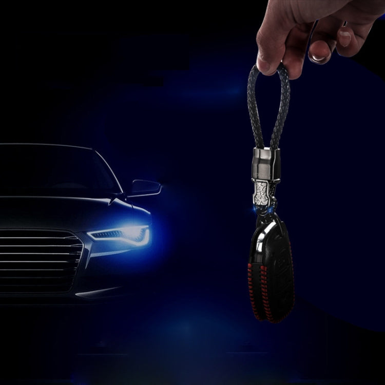 HONEST Diamond Encrusted Car Keychain Leather Cord Leopard Metal Keychain Pendant, Leather Rope Basic Gold
