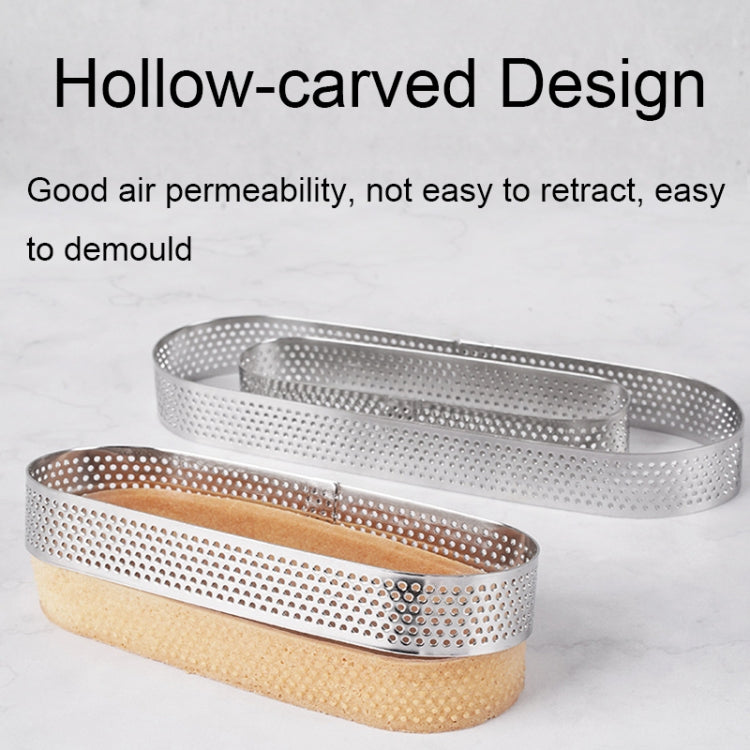 BN1006 Stainless Steel Mousse Circle Thickened Perforated Cake Mold DIY Baking Tools, Square(2.9 inches), Square(3.3 inches), Square(3.9 inches), Square(4.7 inches), Round(2.7 inches), Oval(4.7 inches), Round(3 inches), Oval(5.5 inches), Round(3.5 inch...