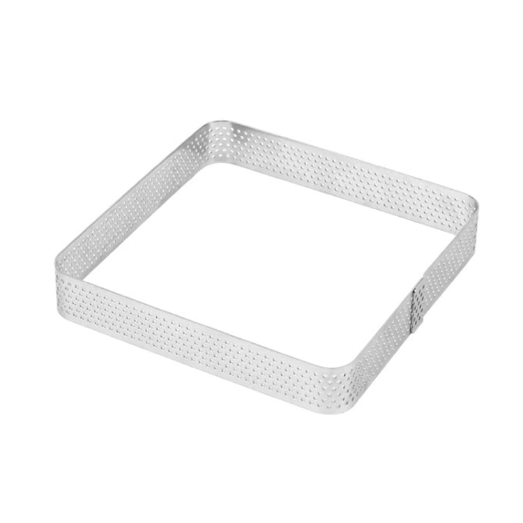 BN1006 Stainless Steel Mousse Circle Thickened Perforated Cake Mold DIY Baking Tools, Square(2.9 inches), Square(3.3 inches), Square(3.9 inches), Square(4.7 inches), Round(2.7 inches), Oval(4.7 inches), Round(3 inches), Oval(5.5 inches), Round(3.5 inch...