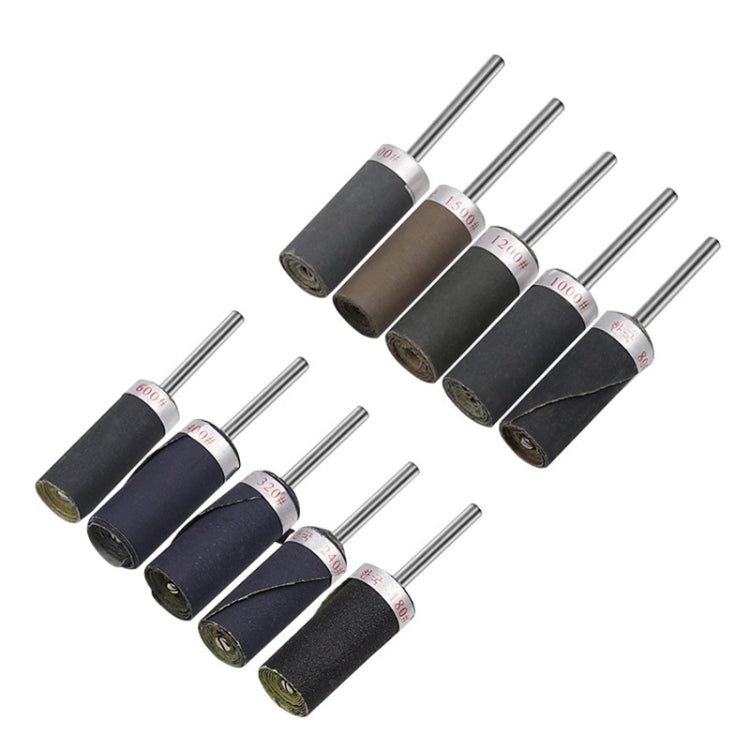 10pcs 3mm Handle Mirror Polishing Paper Stick, Mesh:, 180, 240, 320, 400, 600, 800, 1000, 1200, 1500, 2000