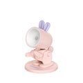 Mini Table Lamp Desktop DIY Ornaments Folding Night Light, Rabbit Pink, Dinosaur Pink