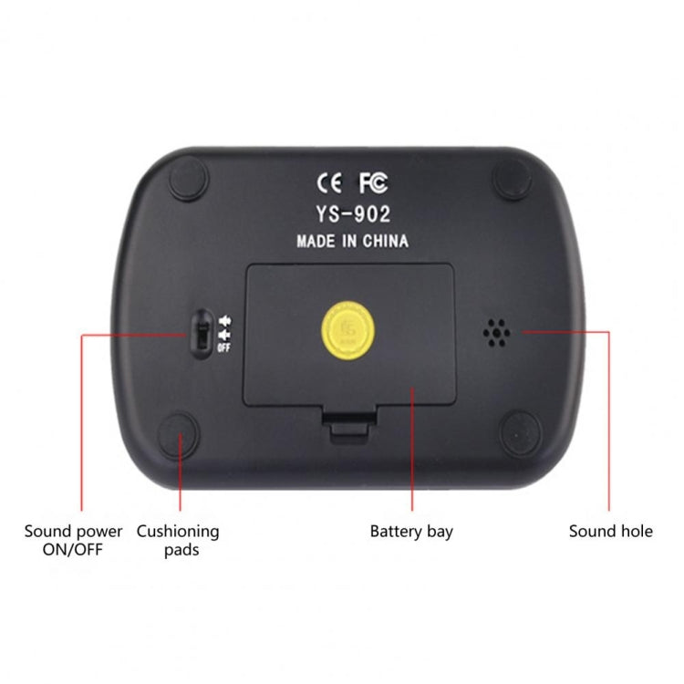 YS YS-902 Chess Timer Chess Clock for Go Tournament, YS-902 Yellow English Version, YS-902 Black English Version