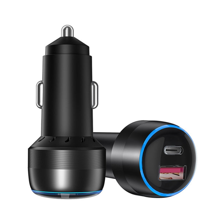 IBD355-1UC USB+Type-C/USB-C Dual Ports Mobile Phone Car Charger, 48W