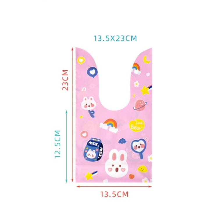 1bag Candy Packaging Bags Baking Biscuit Gift Bags, Colorful Abstract Strip, Green White Cat, Red Fried Egg, Year Rabbit, Little Rabbit and Bear, White Christmas Boy Girl, White Rainy Animal, Green Scarf Bear, Space Rabbit, Red Snow Carnival           ...