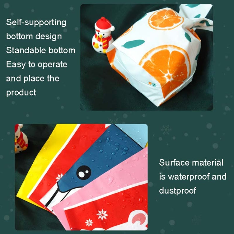 1bag Candy Packaging Bags Baking Biscuit Gift Bags, Colorful Abstract Strip, Green White Cat, Red Fried Egg, Year Rabbit, Little Rabbit and Bear, White Christmas Boy Girl, White Rainy Animal, Green Scarf Bear, Space Rabbit, Red Snow Carnival           ...