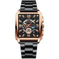 BINBONG B6575 Men Vintage Square Multifunctional Waterproof Luminous Quartz Watch, Black-Rose Gold-Black-Rose, Black-Black-Black-White, Black-Black-Black-Rose, Full Gold-Black, White-Black, White-White, Brown Leather-Rose Gold-Black                    ...