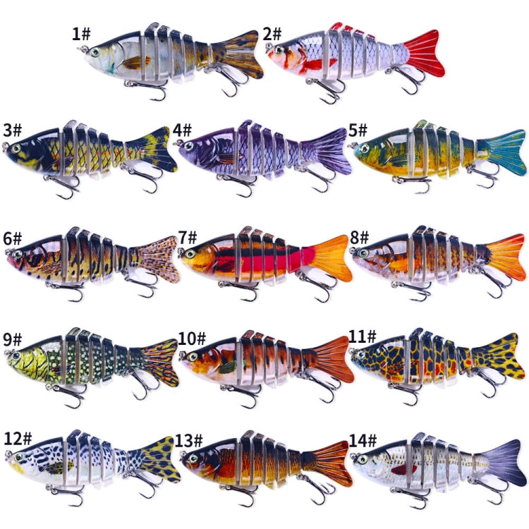 HENGJIA JM062 7 Section Fish Fake Lures VIB Minnow Fishing Lures, JM062 (7), JM062 (8), JM062 (9), JM062 (10), JM062 (11), JM062 (1), JM062 (12), JM062 (2), JM062 (13), JM062 (3), JM062 (14), JM062 (4), JM062 (5), JM062 (6)