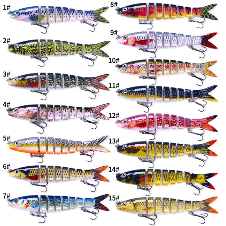 HENGJIA JM063 Multi-Section Fake Bait 8 Section Sinker Lures, JM063 (6), JM063 (7), JM063 (8), JM063 (9), JM063 (10), JM063 (11), JM063 (1), JM063 (12), JM063 (2), JM063 (13), JM063 (3), JM063 (14), JM063 (4), JM063 (15), JM063 (5), JM063 (16)