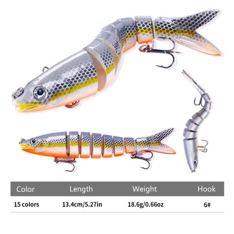 HENGJIA JM063 Multi-Section Fake Bait 8 Section Sinker Lures, JM063 (6), JM063 (7), JM063 (8), JM063 (9), JM063 (10), JM063 (11), JM063 (1), JM063 (12), JM063 (2), JM063 (13), JM063 (3), JM063 (14), JM063 (4), JM063 (15), JM063 (5), JM063 (16)