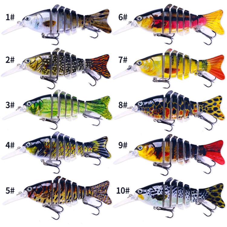 HENGJIA JM065 12cm Luya Fishing Gear Bait Multi-Section Fish Sinking Lure, JM065 (3), JM065 (4), JM065 (5), JM065 (6), JM065 (7), JM065 (8), JM065 (9), JM065 (10), JM065 (1), JM065 (2)