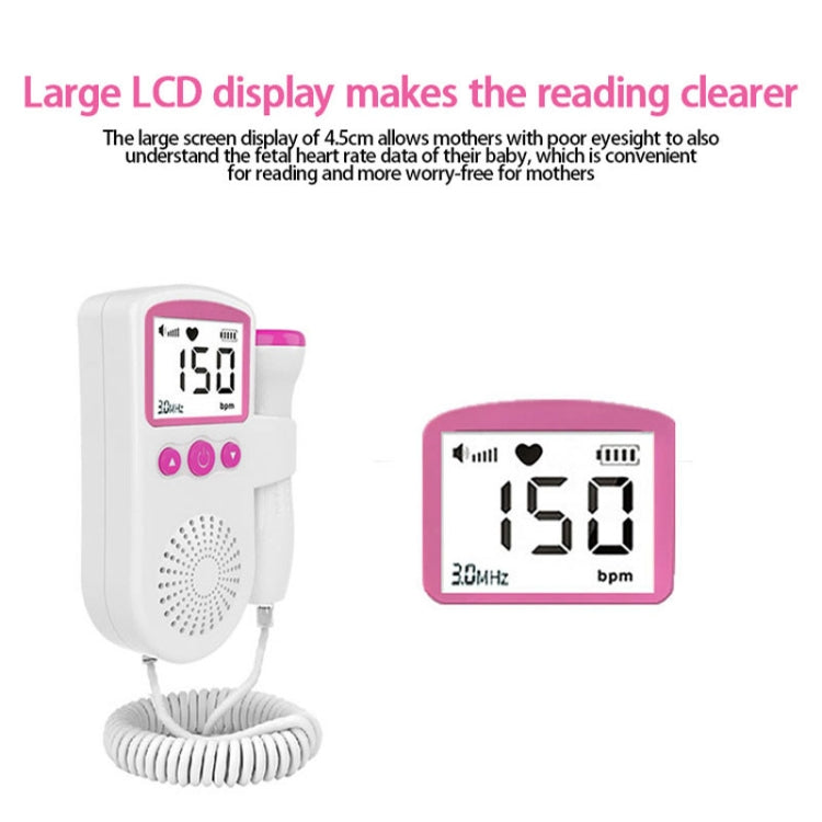 B3 Home Doppler Ultrasound Handheld Fetal Heart Pregnant Women Fetal Heart Monitor, B3(Green), B3(Blue)