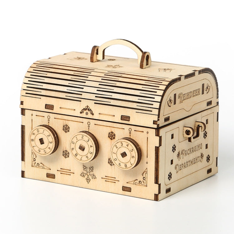 Password Box 3D Wooden Puzzle Toys DIY Handmade Ornaments, Password Box