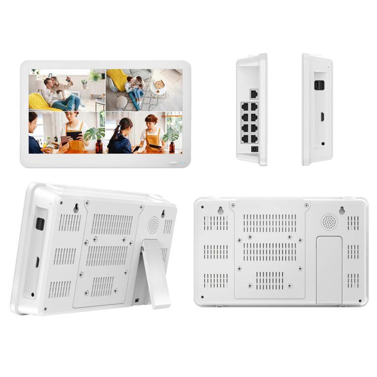 4K 8MP POE NVR With 11.6-Inch Monitor H.265 Network Video Recorder For Security Camera System, 4CH, 8CH
