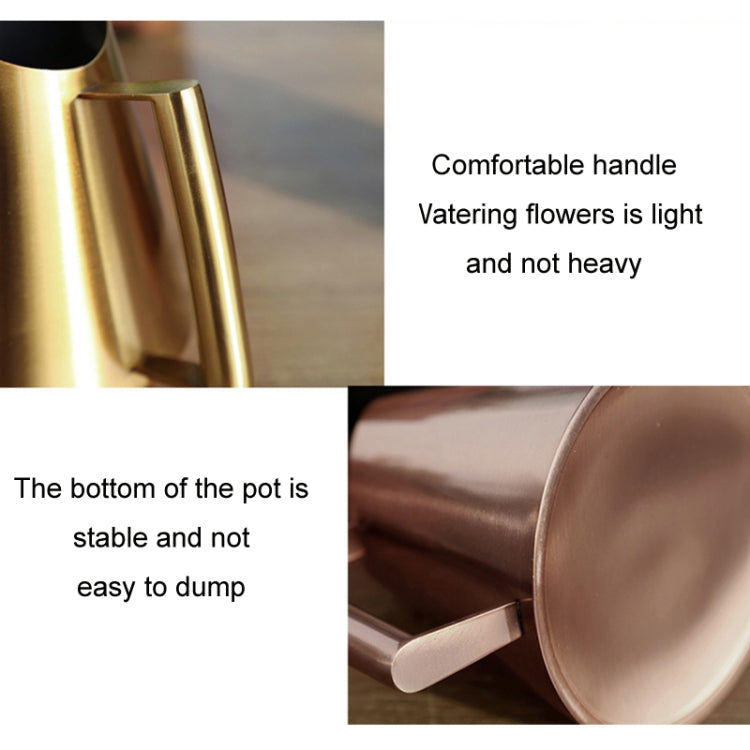 Household Gardening Stainless Steel Long Spout Watering Pot, 900ML, 1500ML