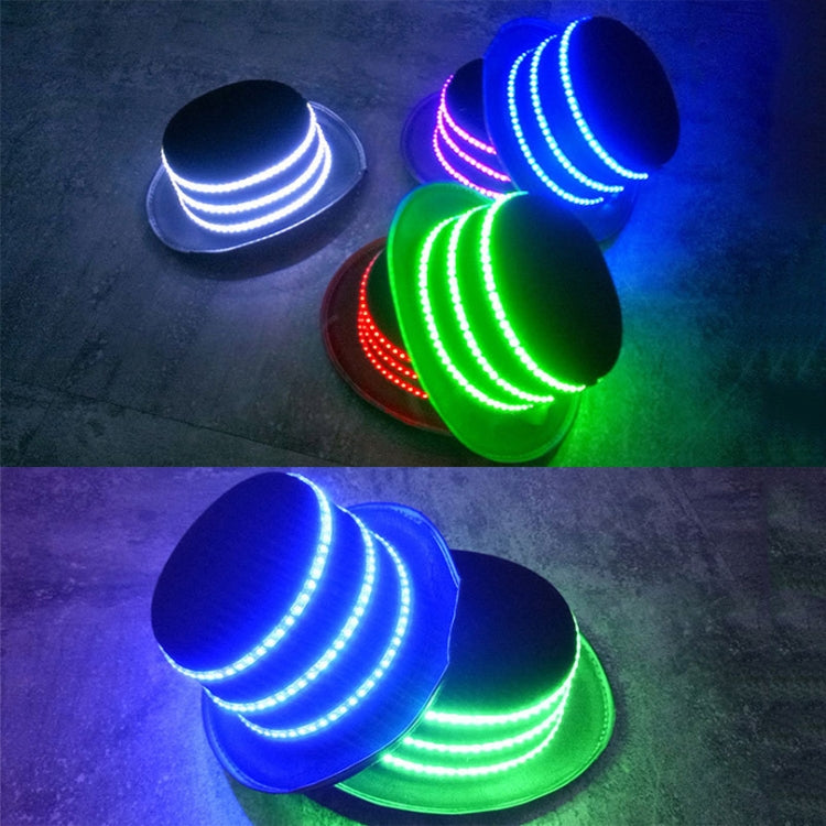 00068 LED Bar Luminous Jazz Hat Stage Magic Show Props, Red, White, Blue, Green, Pink, Red Flashing, White Flashing, Blue Flashing, Green Flashing, Pink Flashing