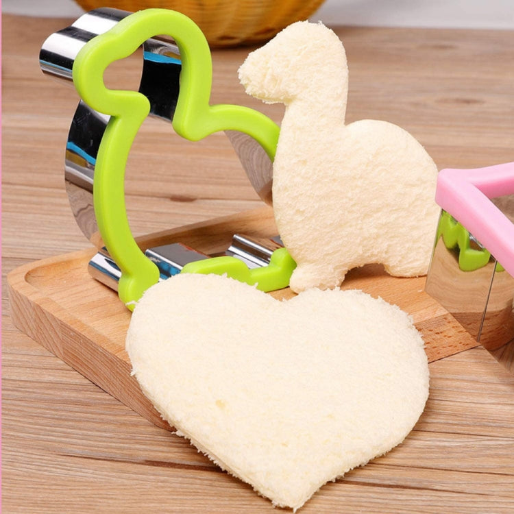 Stainless Steel Sandwiches Bread Cutting Model With Guards Fruits Vegetable Cookie Mould, Large Love, Large Star, Large Dinosaur, Large Gingerbread Man