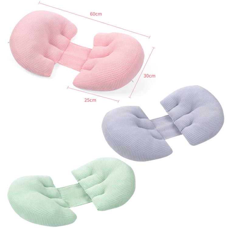 Pregnant Waist Support Cotton Pillow Side Sleepers Cushion Removable and Washable Abdomen Pillow, Pink, Green, Gray