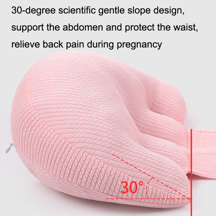 Pregnant Waist Support Cotton Pillow Side Sleepers Cushion Removable and Washable Abdomen Pillow, Pink, Green, Gray