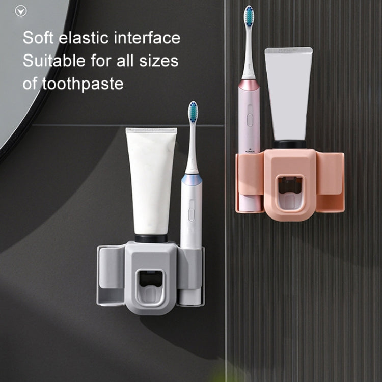 Electric Toothbrush Holder Automatic Toothpaste Squeezer Bathroom Wall Mounted Toothpaste Holder