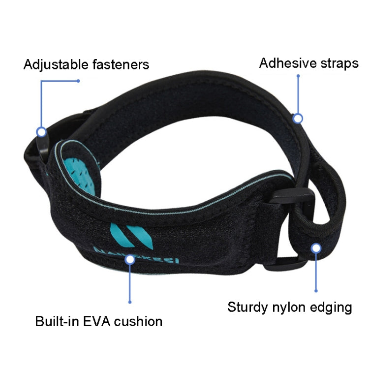 NAILEKESI Sports Knee Brace Running Jump Rope Knee Protector, NLKS-QA2400 Gray Purpl, NLKS-QA2400 Black Green, NLKS-QA2400 White Gray, NLKS-QA2400 Pink, NLKS-QA2400 Black Orange, NLKS-QA2400 Black Gray