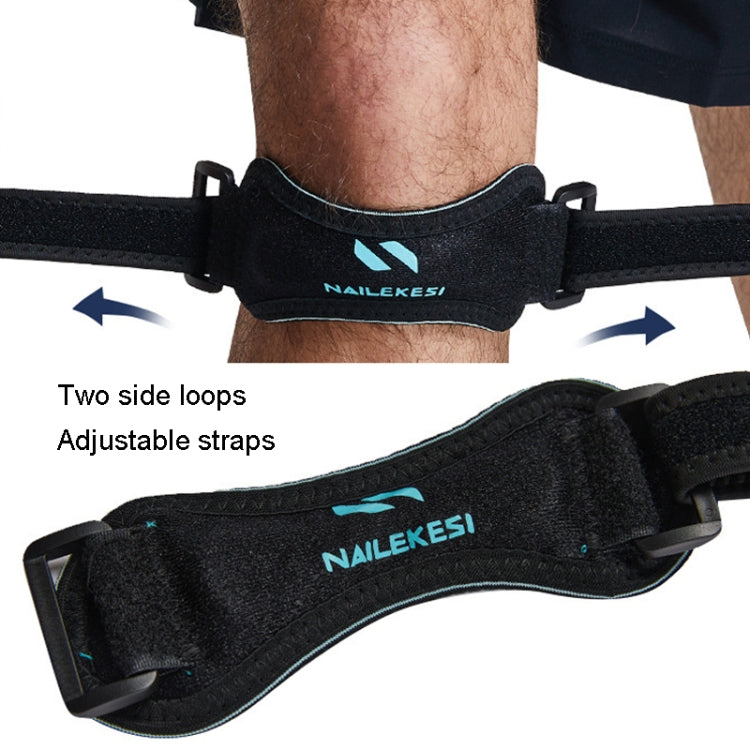NAILEKESI Sports Knee Brace Running Jump Rope Knee Protector, NLKS-QA2400 Gray Purpl, NLKS-QA2400 Black Green, NLKS-QA2400 White Gray, NLKS-QA2400 Pink, NLKS-QA2400 Black Orange, NLKS-QA2400 Black Gray